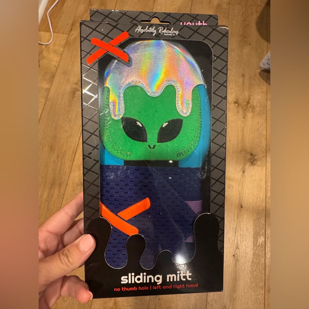 Absolutely ridiculous youth sliding mitt